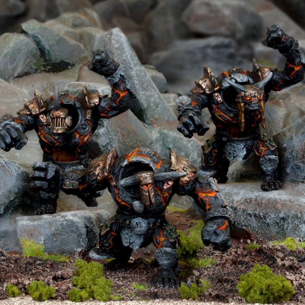 KoW Abyssal Dwarf Lesser Obsidian Golems Regiment