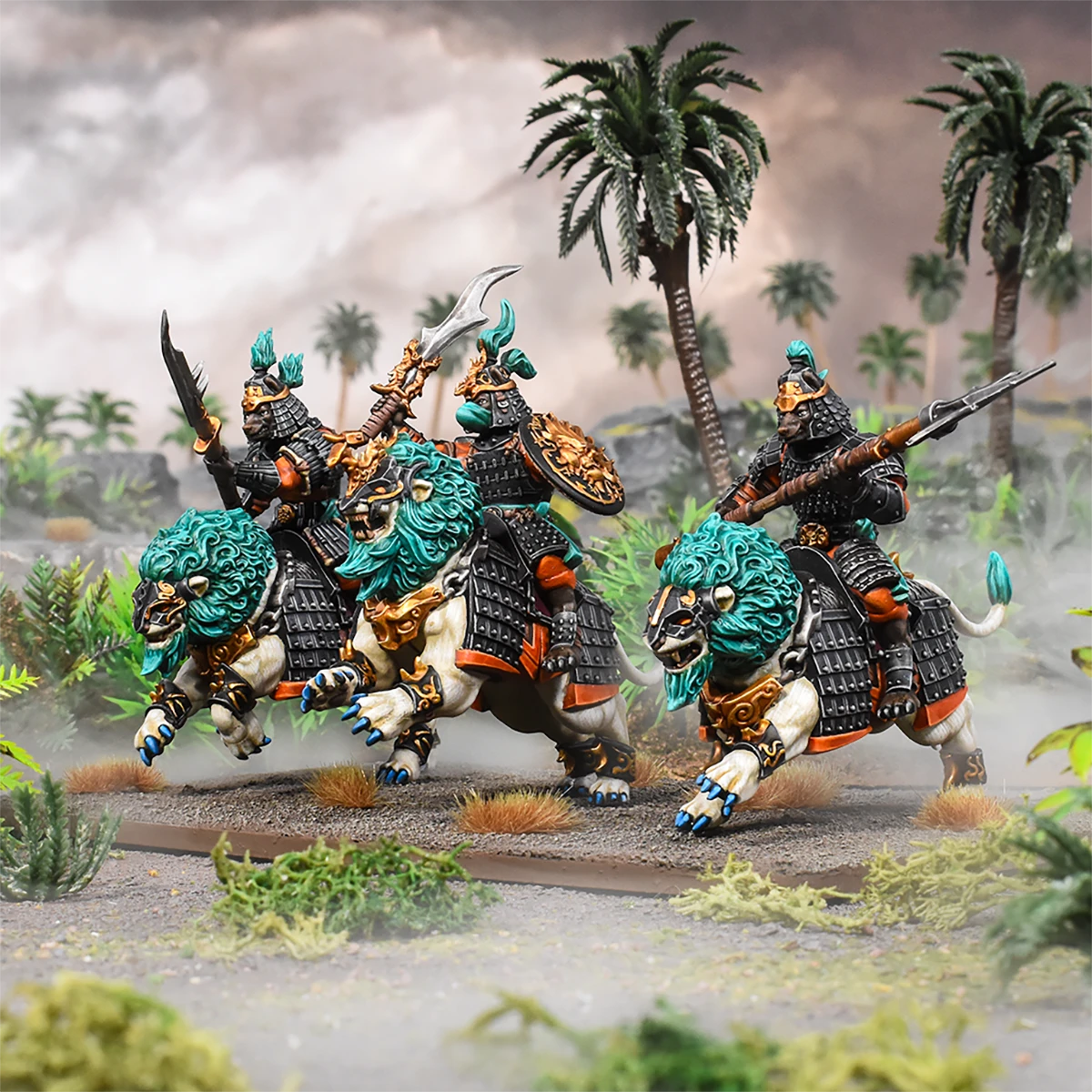 PRE ORDER - Kings of War Xirkaali Lionsnarl Cavalry Regiment