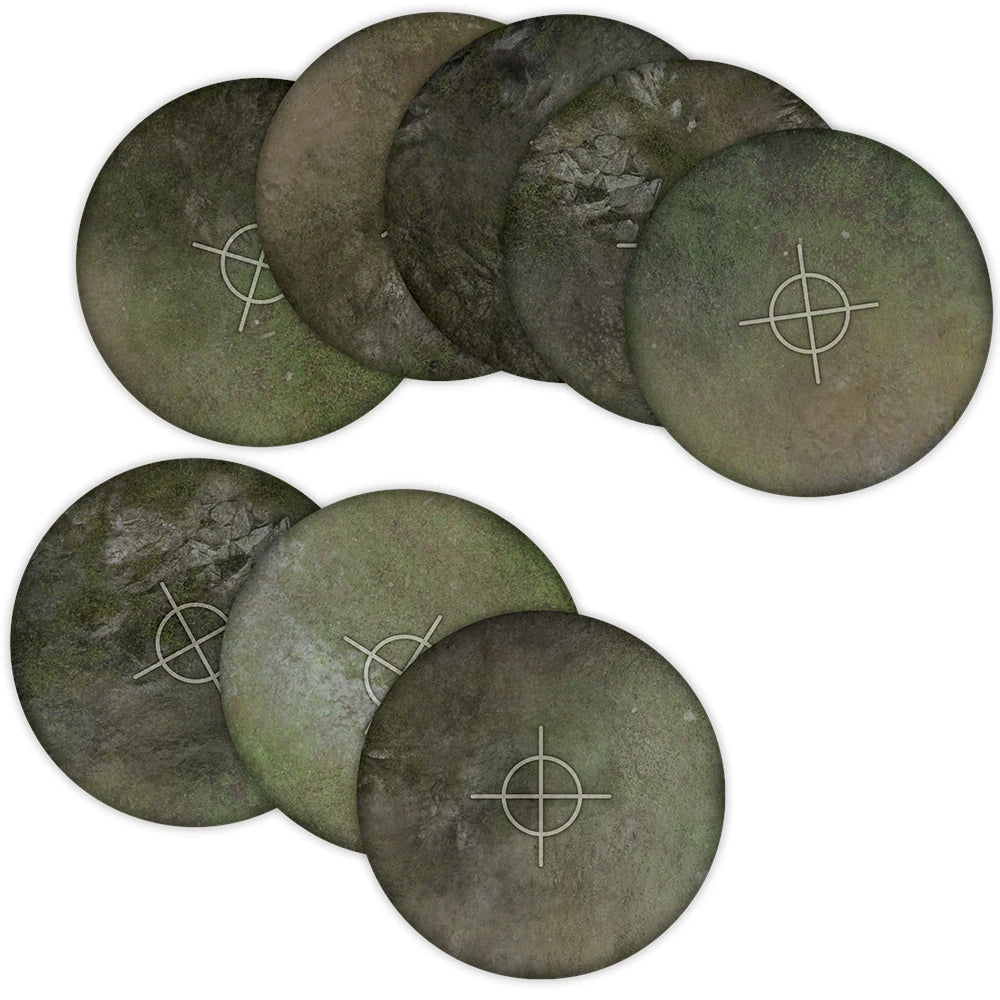 Neoprene Objective Templates: 4x designs,  40mm + 6″ diameter